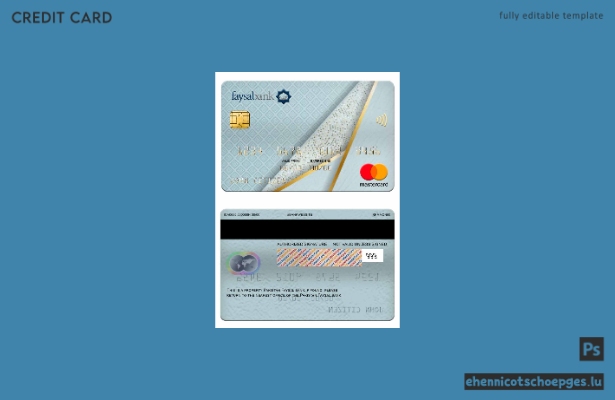 Pakistan Faysal Bank Mastercard Beispielvorschau